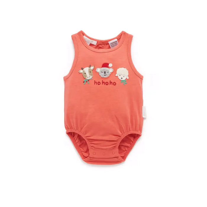 Purebaby Christmas Koala Santa Bodysuit