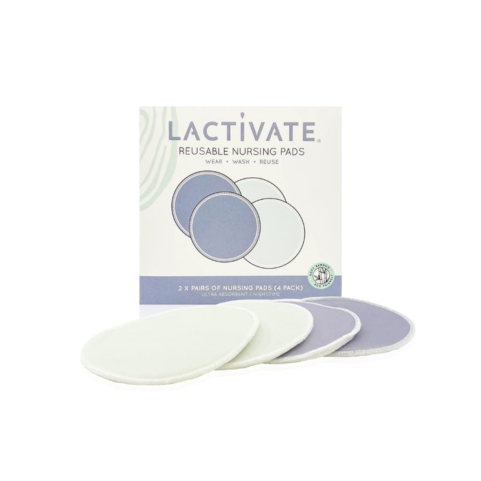 Lactivate Reusable Night Nursing Pads - 4pk