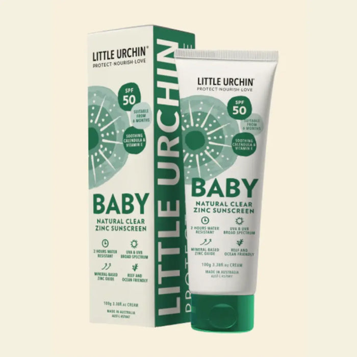 Little Urchin - Baby Natural Clear Zinc Sunscreen SPF 50+