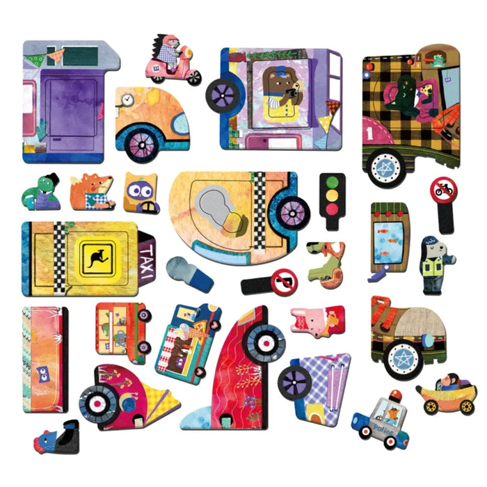 mierEdu Travel Magnetic Boxes - Cars