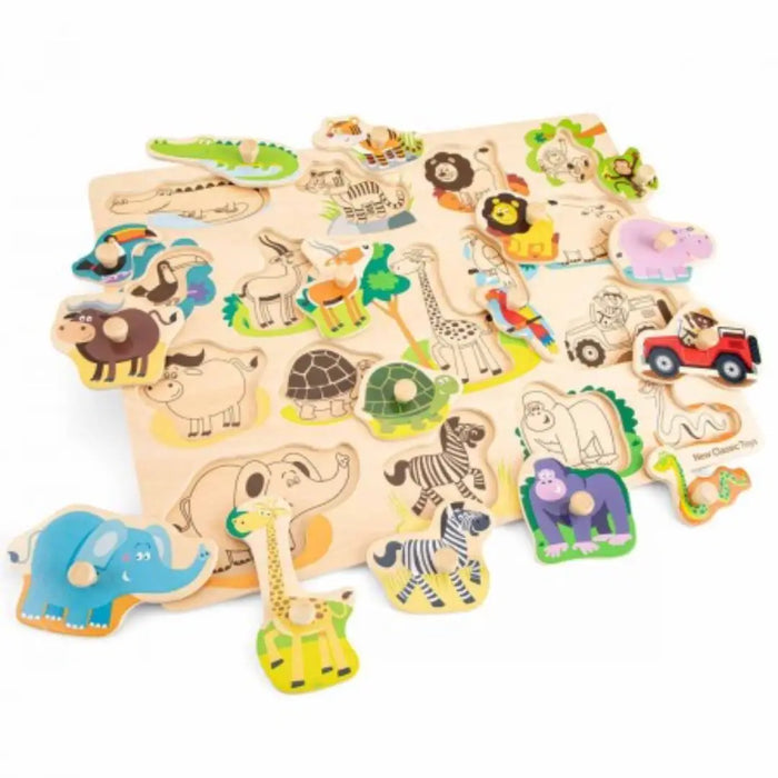 FSC Large Peg Puzzle Safari