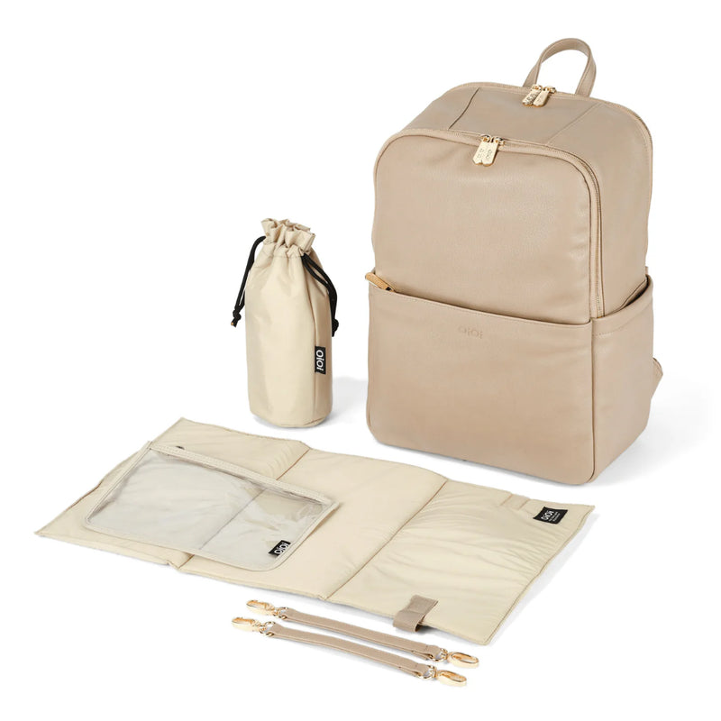 OiOi Vegan Leather Nappy Backpack Multitasker