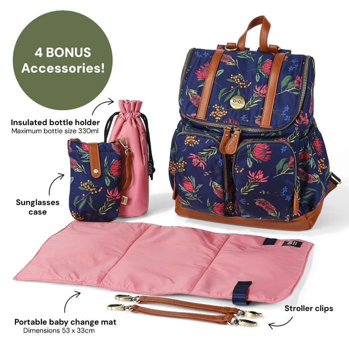 Signature Nappy Backpack - Floral Botanical