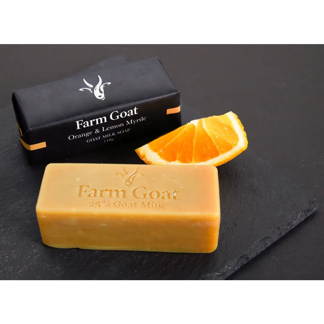 Orange & Lemon Myrtle - Goats Milk Soap Bar 110g