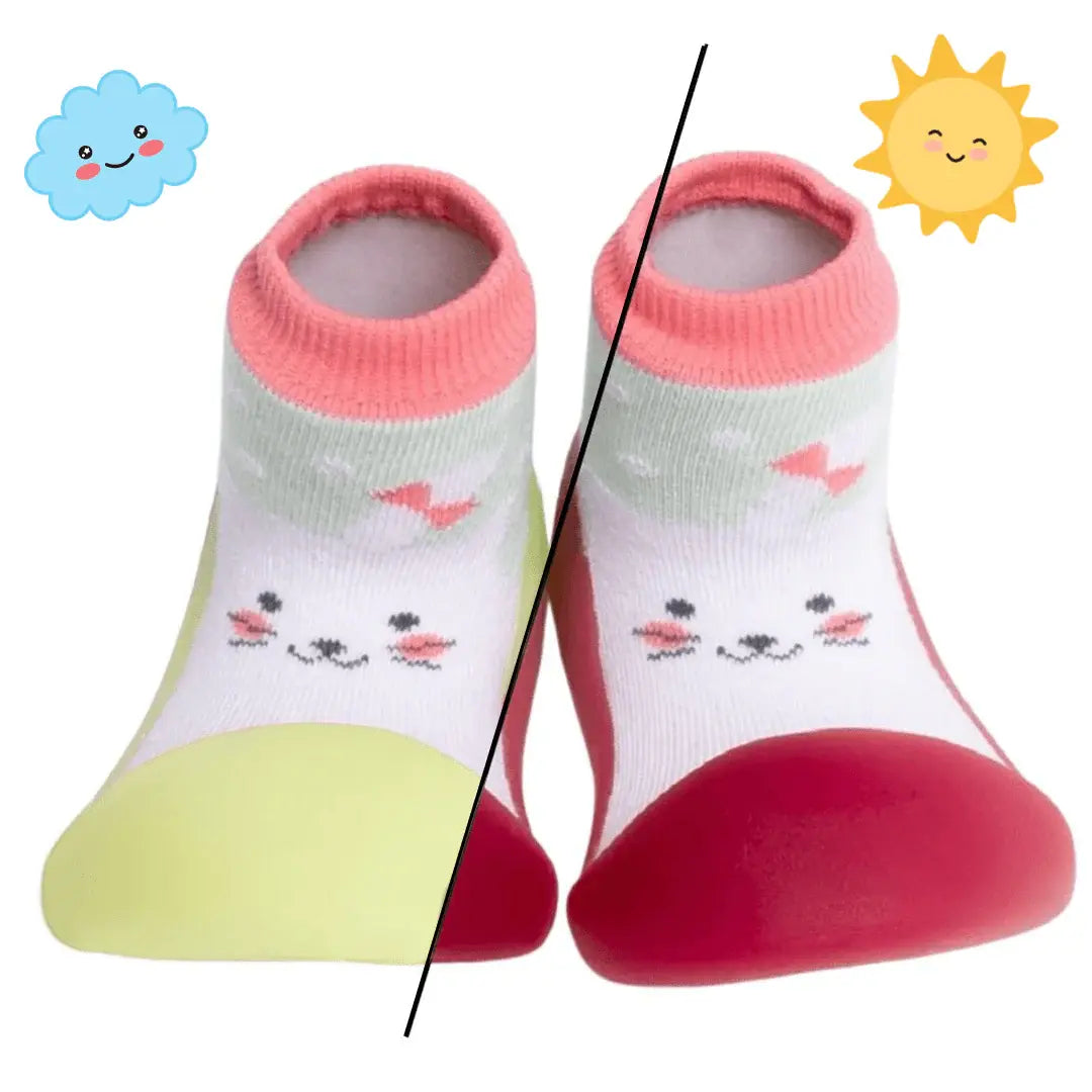 Sock Shoes - Original Cat | Pink - Chameleon - BigToes Australia