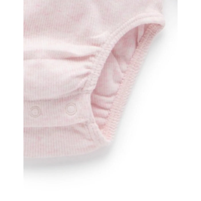 Purebaby - Ribbed Bodysuit Pale Pink