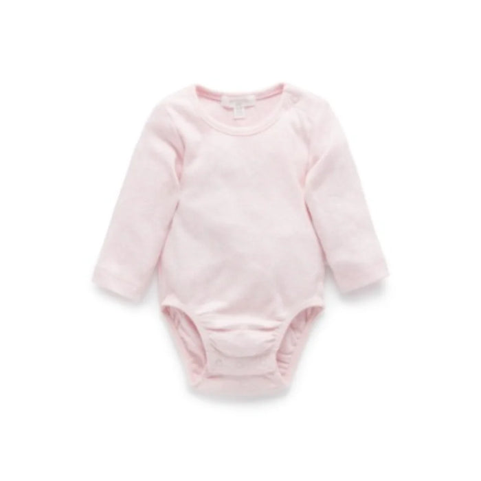 Purebaby - Ribbed Bodysuit Pale Pink