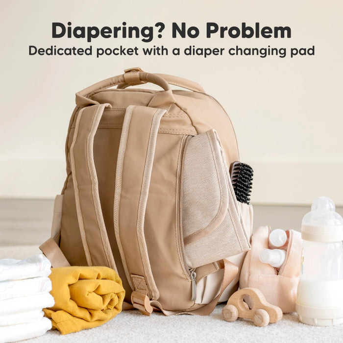 KeaBabies Play Nappy Bag Backpack with Change Mat