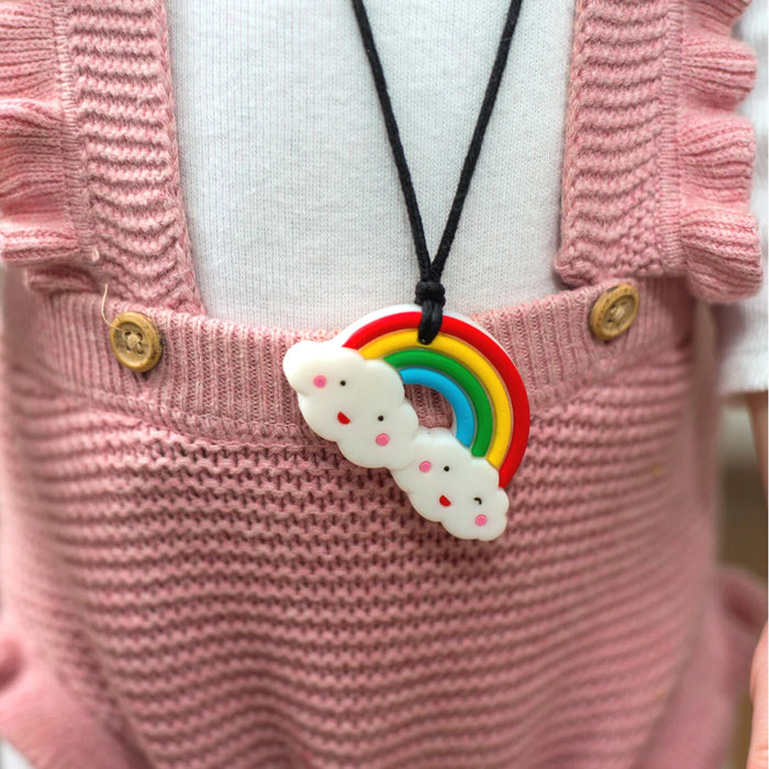 Sensory Chew Necklace - RAINBOW PENDANT - Jellystone