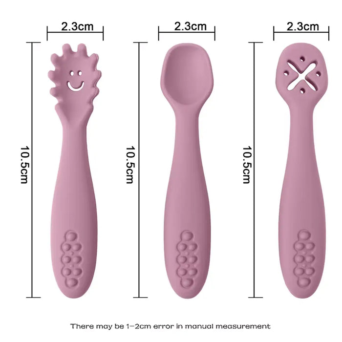 Silicone Training Cutlery Set 3pcs