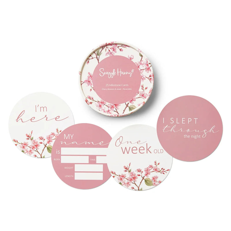 Snuggle Hunny Milestone Cards - Reversible - various