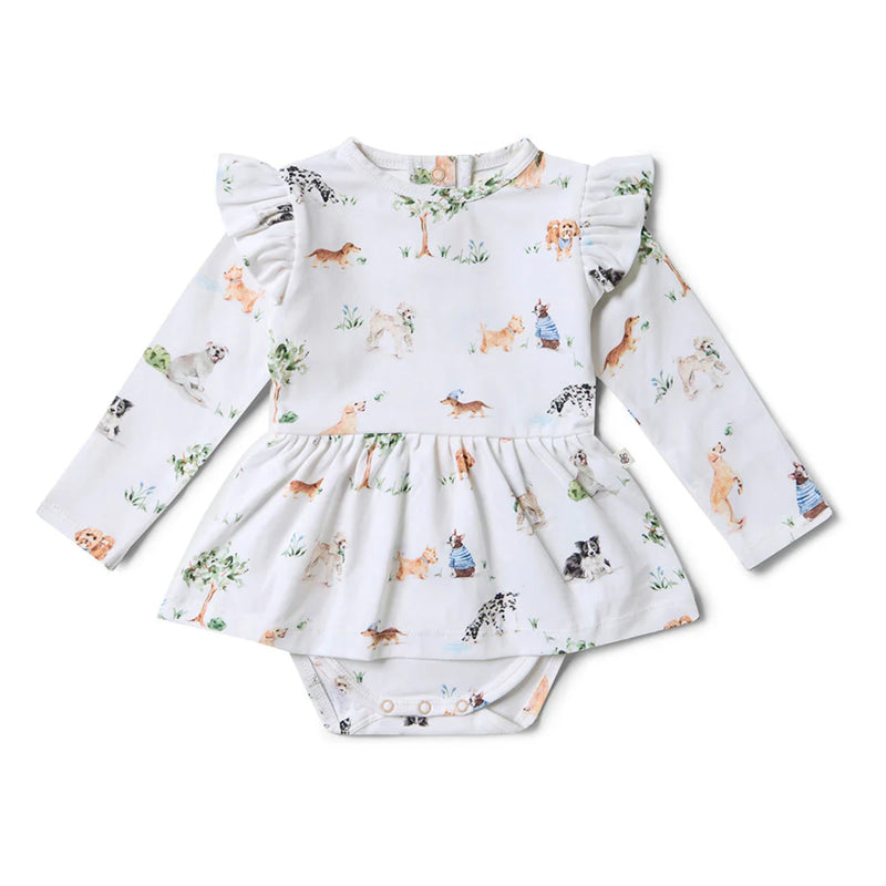 Snuggle Hunny Long Sleeve Bodysuit Dress