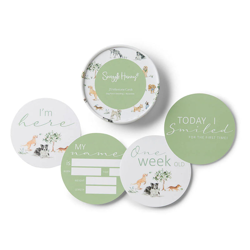 Snuggle Hunny Milestone Cards - Reversible - various