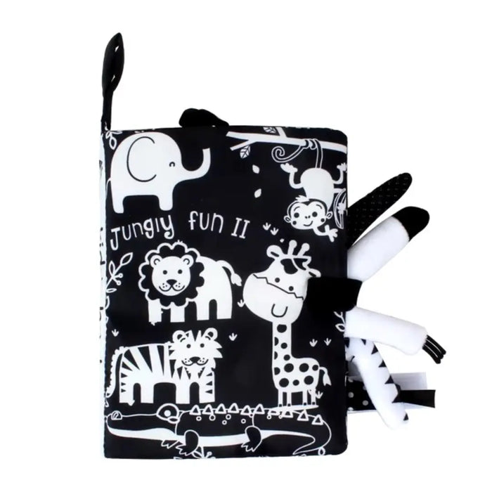 Soft Sensory Fabric Books for Babies - Black and White