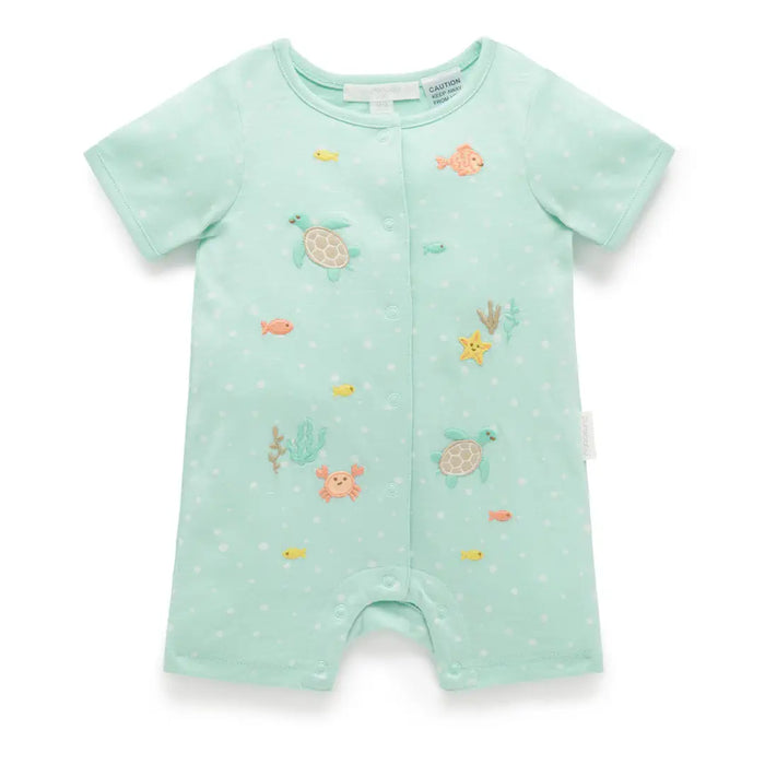 PureBaby - Under The Sea Short Growsuit