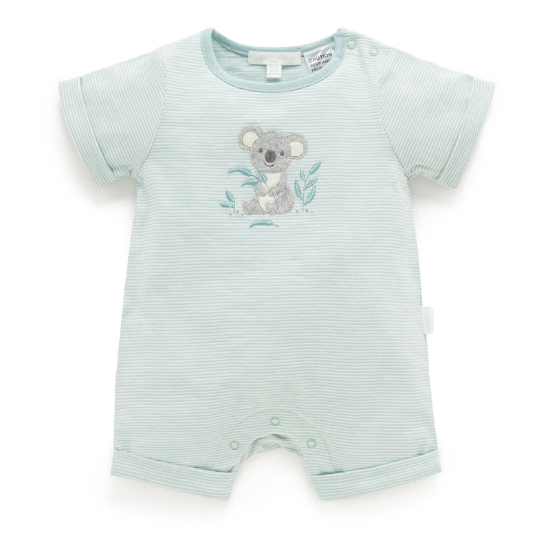 Purebaby Organic Short Sleeve Growsuit
