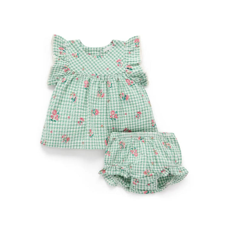 PureBaby - Gingham Bloomer Set