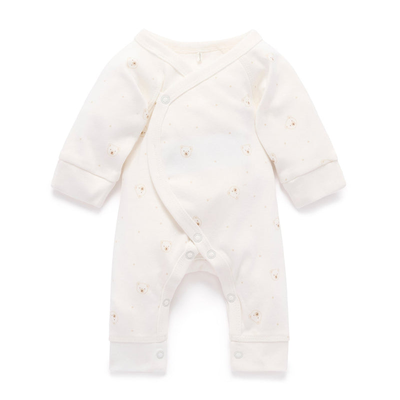PureBaby - Preemie Baby Crossover Growsuit