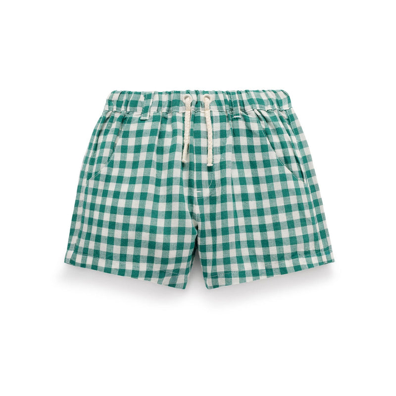 PureBaby - Festive Gingham Shorts