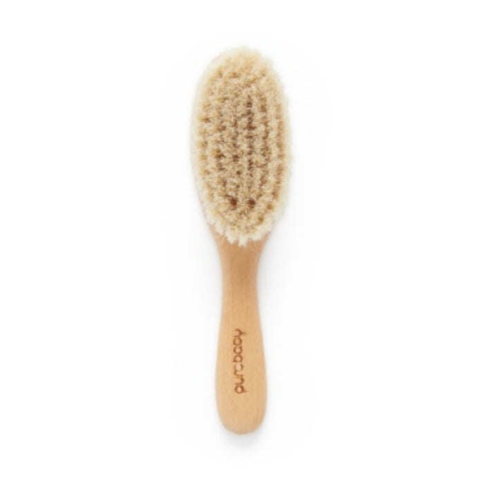 PureBaby - Goat Hair Brush with Box - Natural Walnut