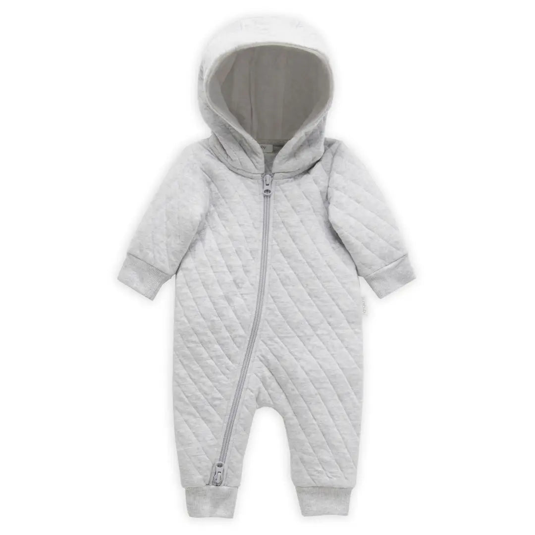 Purebaby Quilted Growsuit - Grey