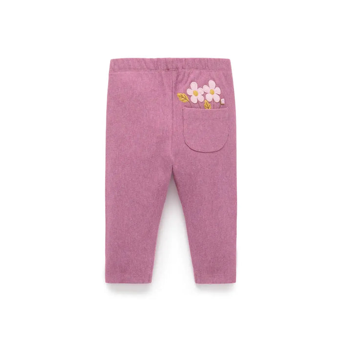 Purebaby Thick Leggins - Fox Glove Melange