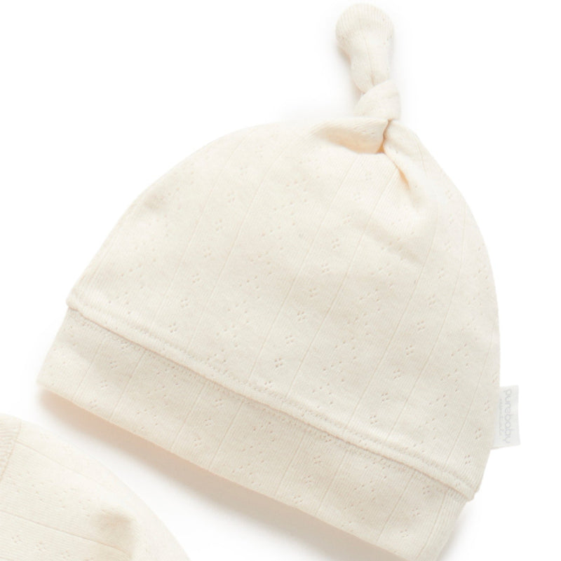 PureBaby -  Growsuit and Hat Set