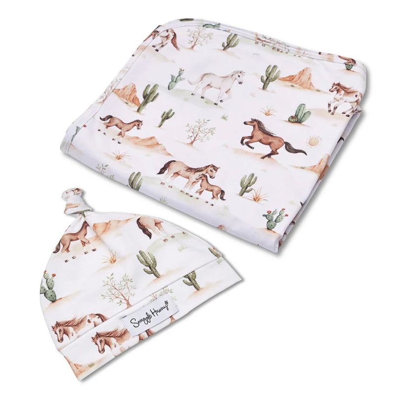 Snuggle Hunny Jersey Baby Wrap & Baby Headband or Baby Beanie Set