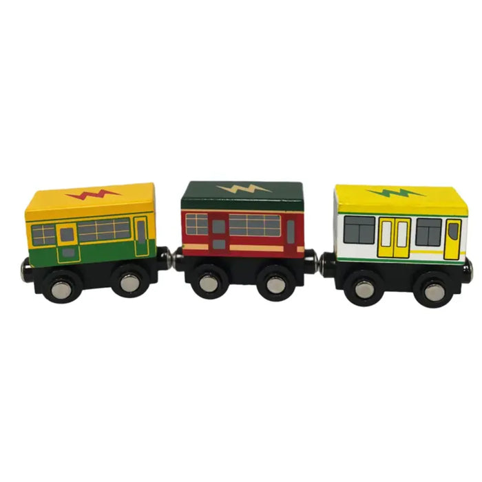 Wooden Magnetic Melbourne Tram Set