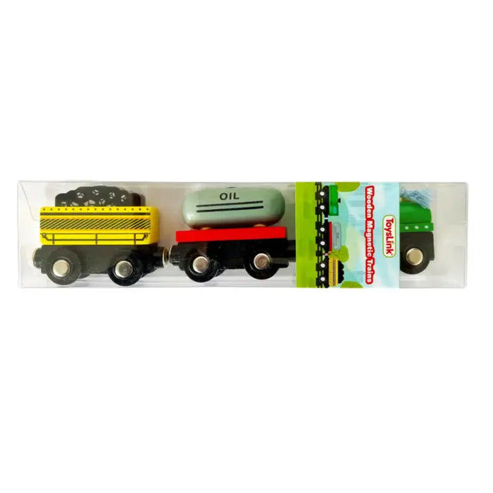 Wooden Magnetic Train Set 3 carts