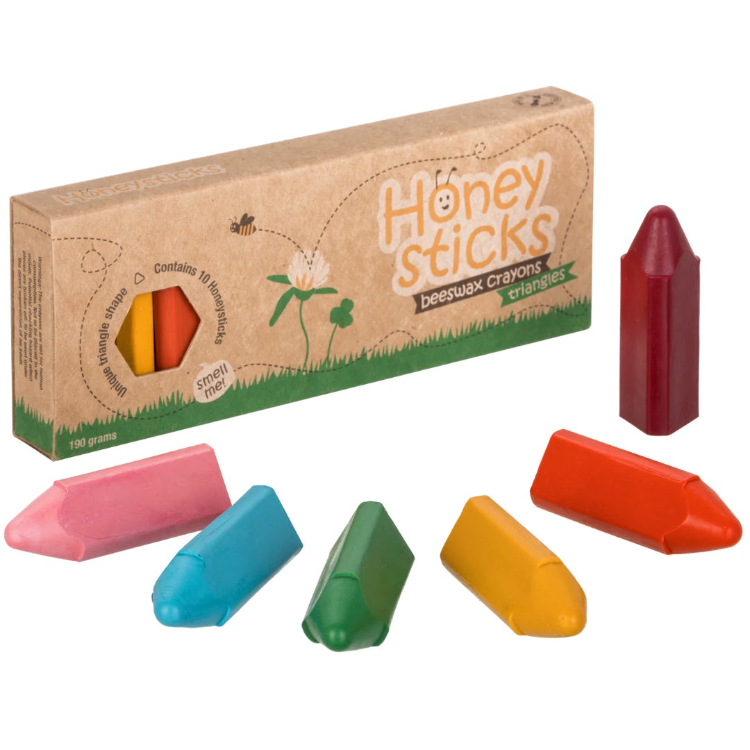 Triangles Crayons 10 Pack - Honeysticks