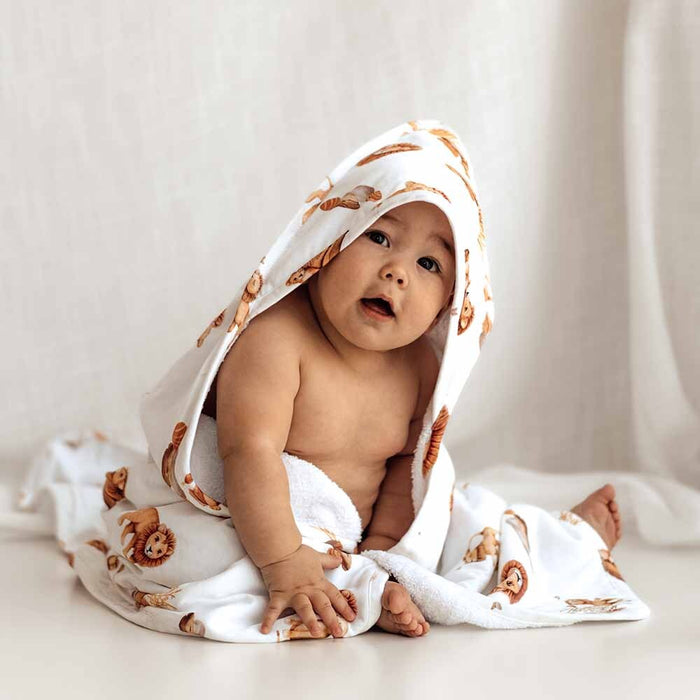 Snuggle Hunny Organic Baby Hooded Towel - various