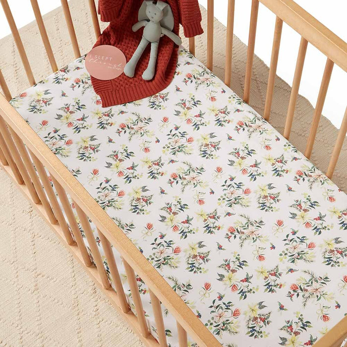 Snuggle Hunny Cot Sheet - Fitted + storage bag - various