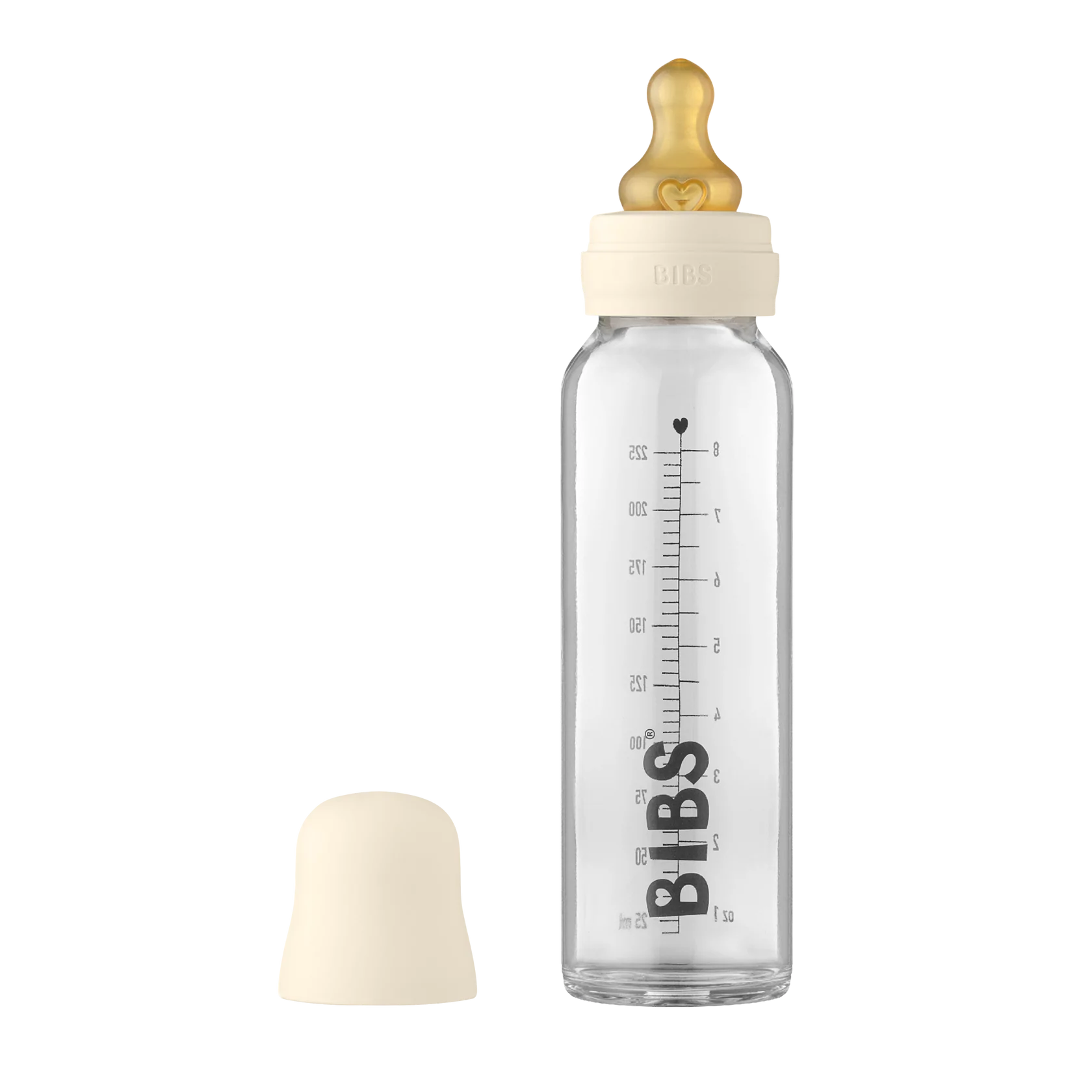Glass Baby Bottle 225ml - BIBS