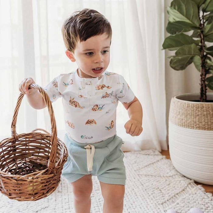 Snuggle Hunny Bodysuit Short Sleeve  - Easter