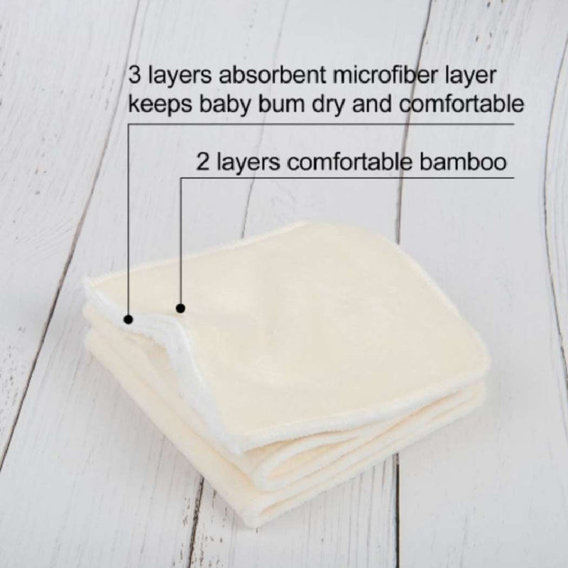 5-layer microfiber & bamboo insert - Alva Baby