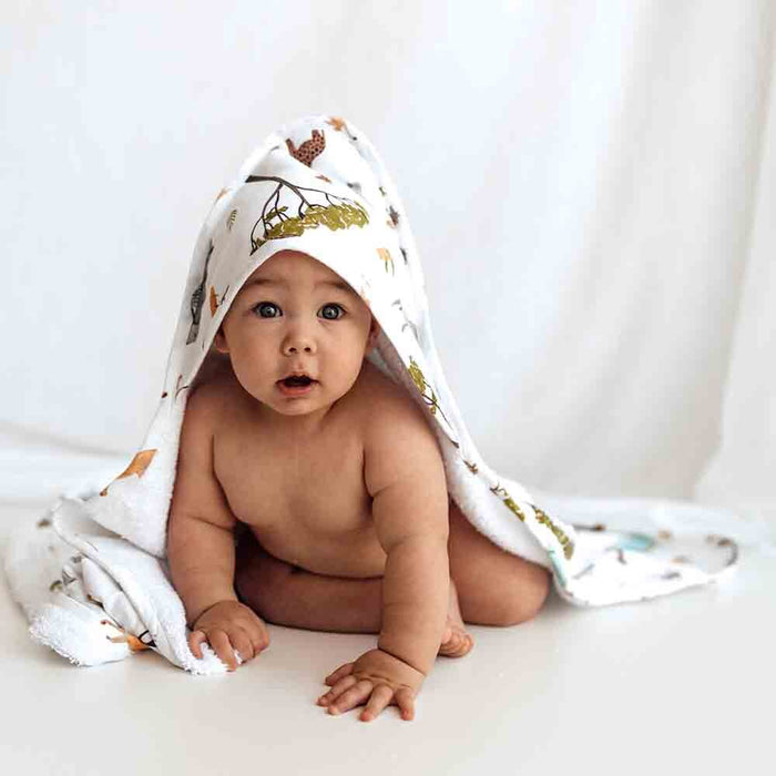 Snuggle Hunny Organic Baby Hooded Towel - various