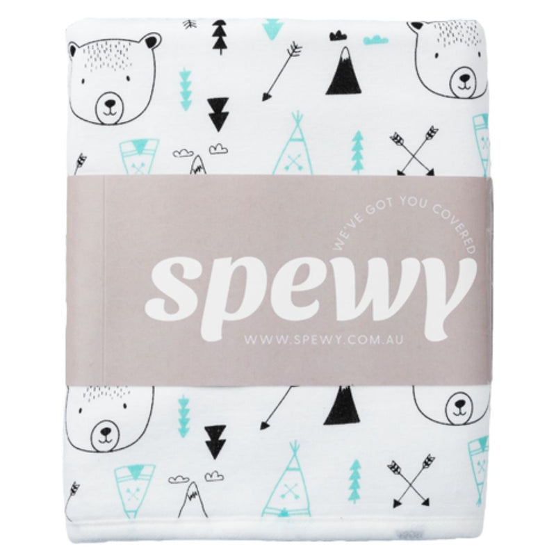 Spewy spill-absorbing change mat/blanket
