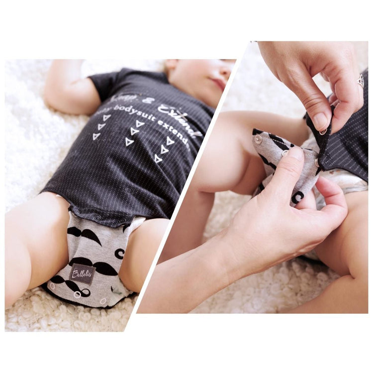10 mm buttons Snap & Extend® baby bodysuit (onesie) extender