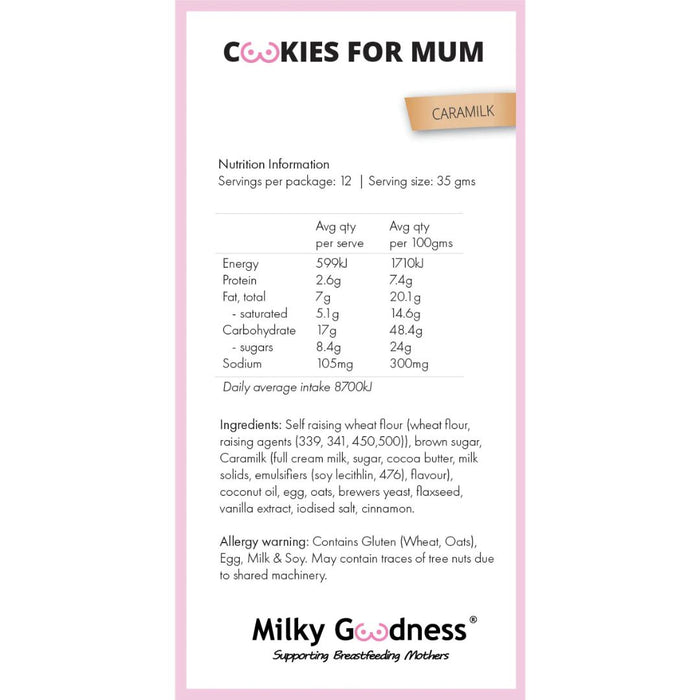 Caramilk Lactation Cookies - Milky Goodness