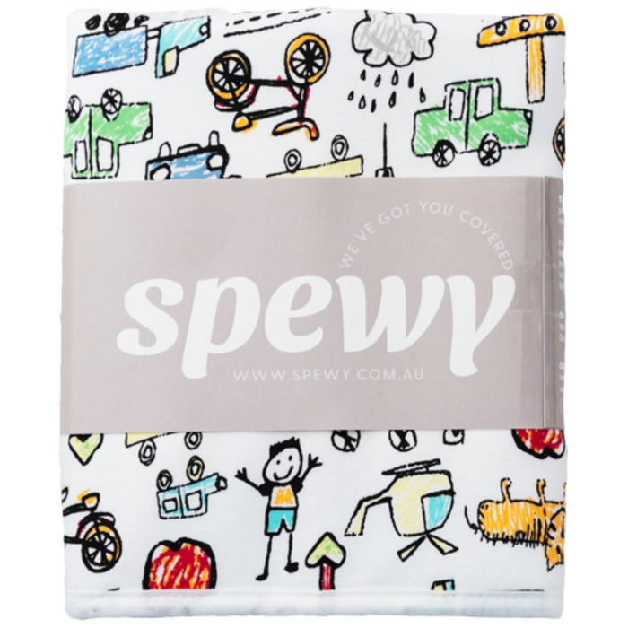 Spewy spill-absorbing change mat/blanket