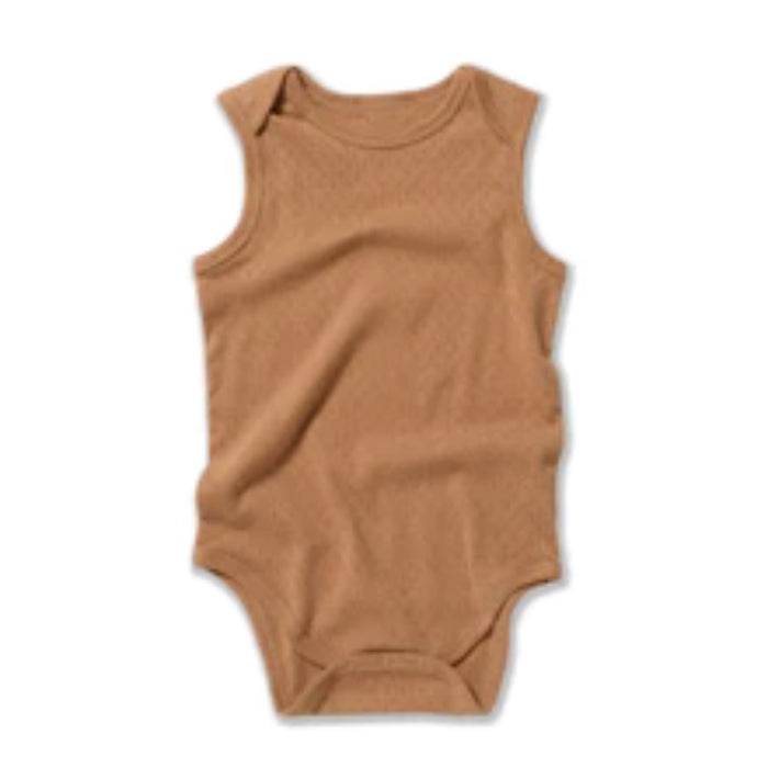 Pointelle Sleeveless Body Suit - Fibre For Good