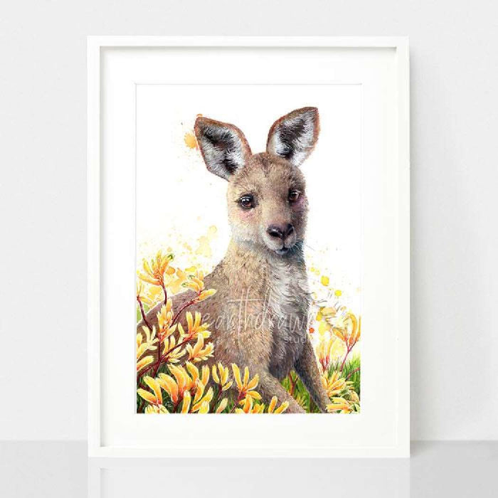 Australian Theme Wall Art - Earthdrawn Studio (A4 size)