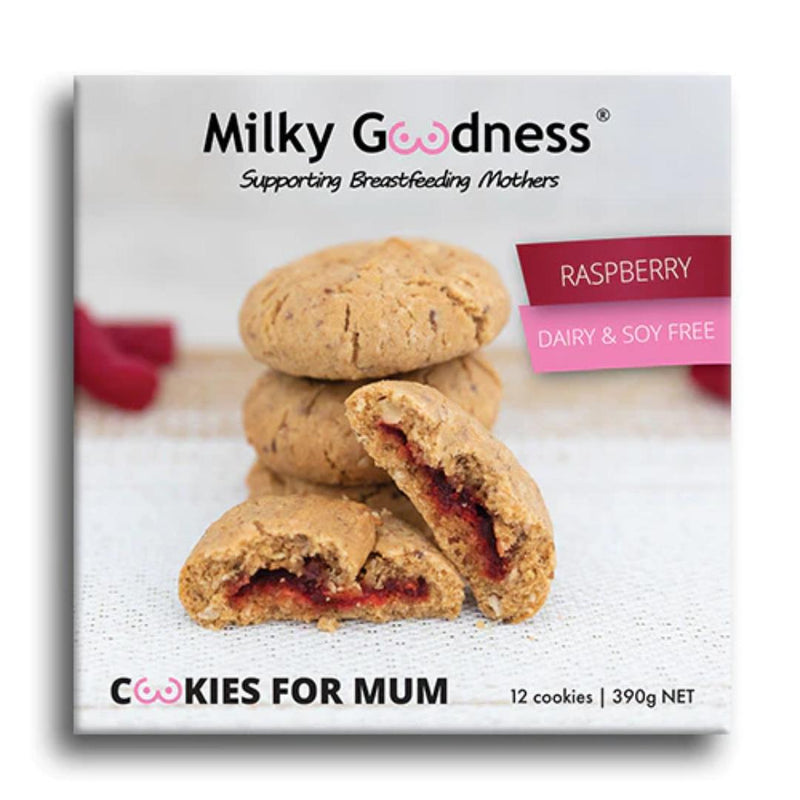 Milky Goodness - Raspberry Lactation Cookies (Dairy and Soy Free)