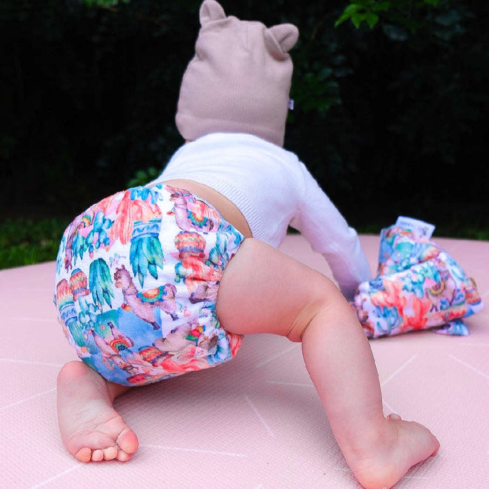 Bare Cub - Teddy Bare- Side Snapping Cloth Nappy