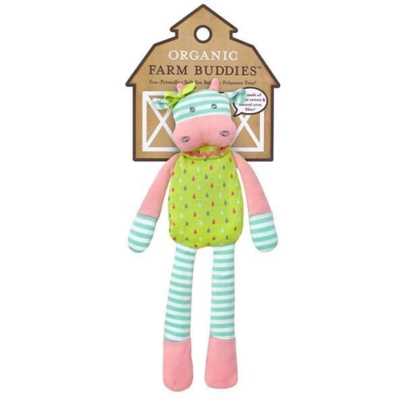 Organic Farm Buddies - Belle The Cow Organic Plush Toy