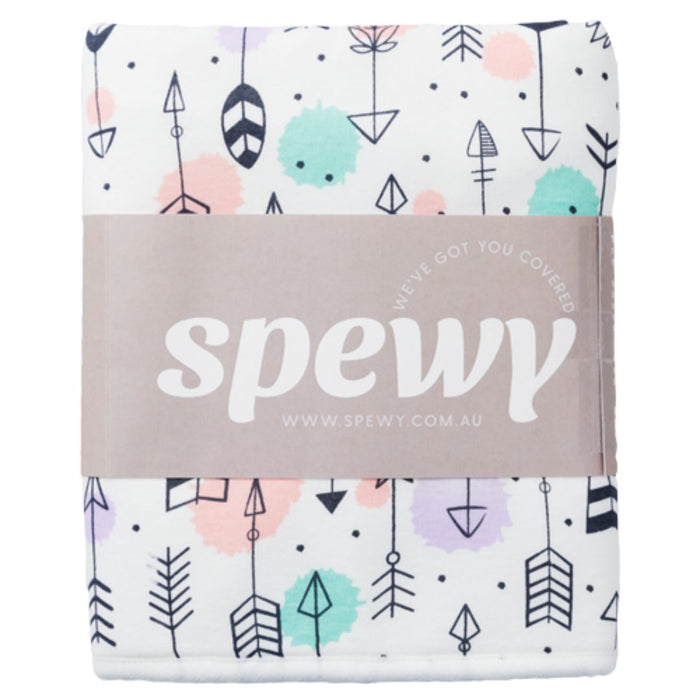 Spewy spill-absorbing change mat/blanket