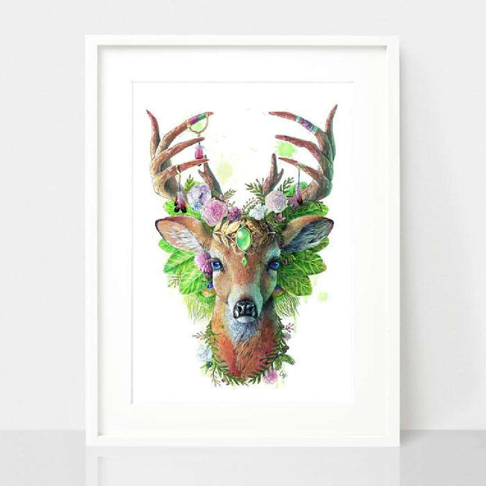 Spirit Animals Theme Wall Art - Earthdrawn Studio (A4 size)