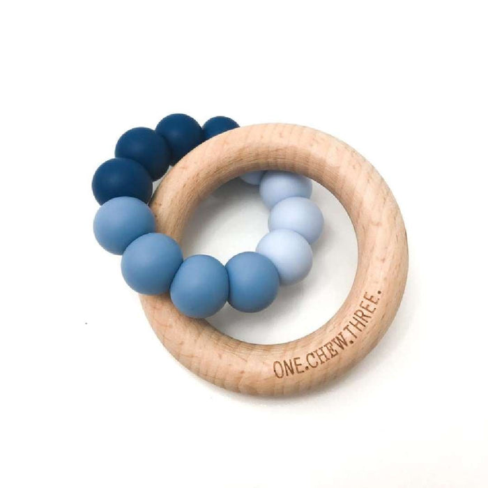 DUO Silicone and Beech Wood Teether