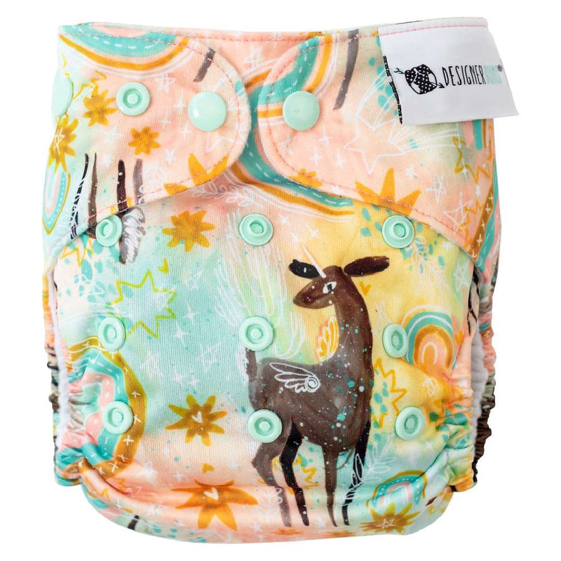 All in 2 (OSFM) cloth nappy - Designer Bums